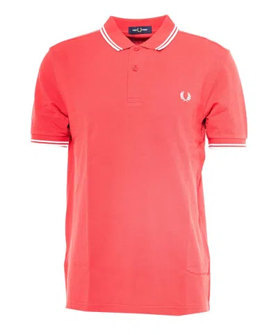 Fred Perry Twin Tipped Short In Orange