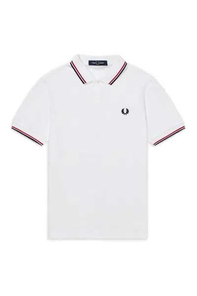 Fred Perry Twin Tipped Short In White
