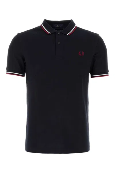 Fred Perry Twin Tipped Short In Blue