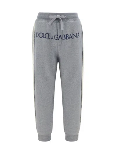 Dolce & Gabbana Pantaloni Della Tuta In Gray