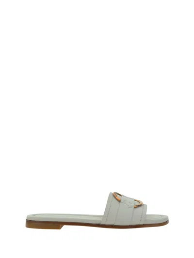 Moncler Bell Sandals In White