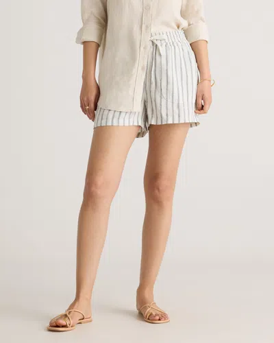 Quince Women's Shorts In Oatmeal / Black Stripe