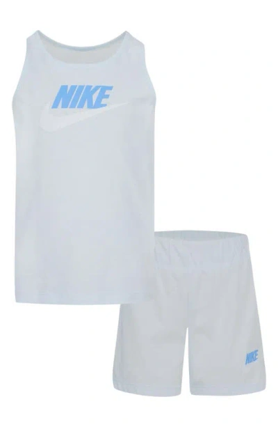 Nike Kids' Club Tank And Jersey Short Set In Football Grey Heather