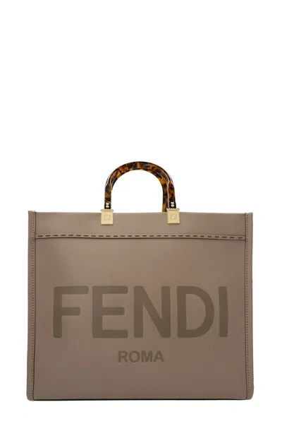 Fendi Women ' Sunshine Medium' Shopping Bag In Gray