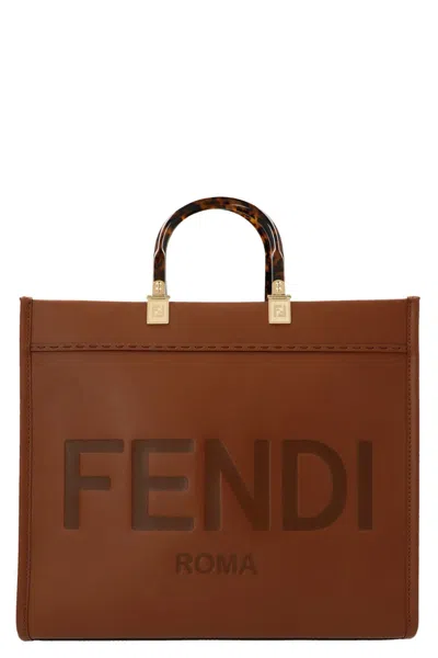Fendi Women ' Sunshine' Shopping Bag In Brown