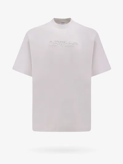 Off-white Off White Man T-shirt Man Grey T-shirts In Gray