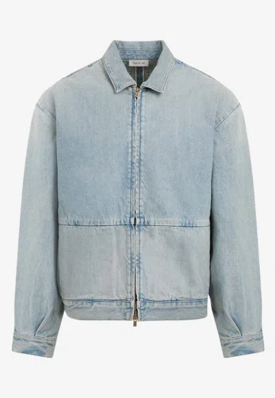 Fear Of God 8th Zip-up Denim Jacket In Blue