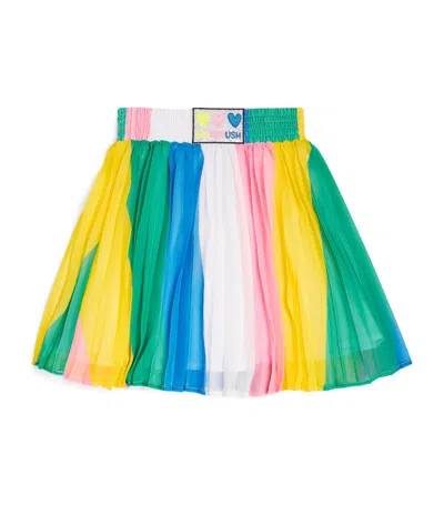 Billieblush Kids' Striped Pleated Skirt (2-12 Years) In White