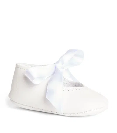 Pepa London Leather Mary Janes In White