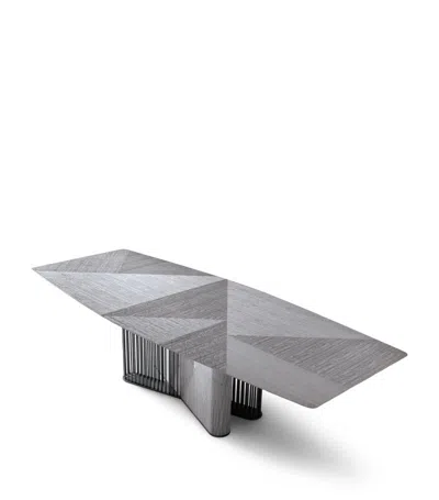 Giorgio Collection Rectangular Moonlight Table In Grey
