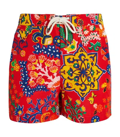 Polo Ralph Lauren Printed Swim Shorts In Multi