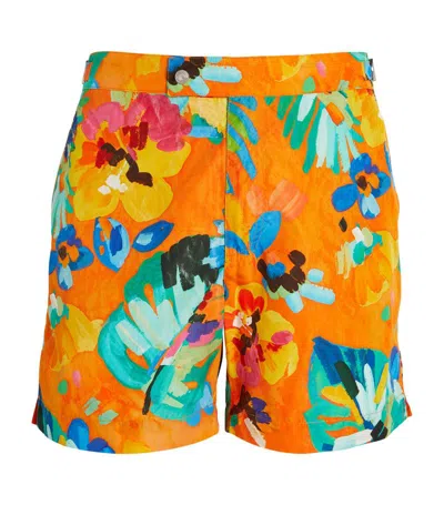 Polo Ralph Lauren Printed Monaco Swim Shorts In Multi