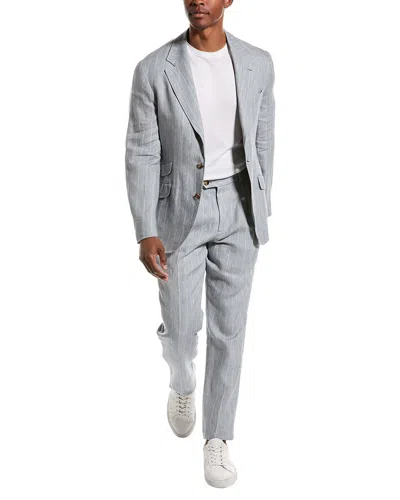 Brunello Cucinelli Linen Suit In Gray