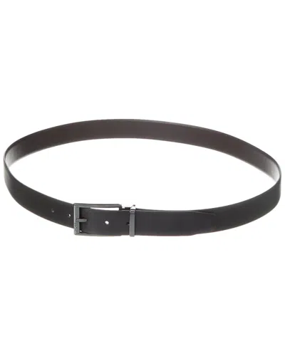 Hugo Boss Omarosyn Reversible Leather Belt In Black