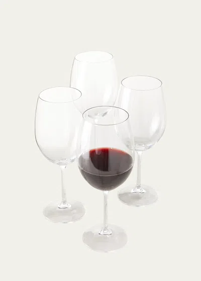 Godinger Meridian Stemmed Red Wine Glasses, Set Of 4 In Transparent