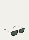 Jacquemus Les Lunettes Soli Acetate Rectangle Sunglasses In 090 Multi-black