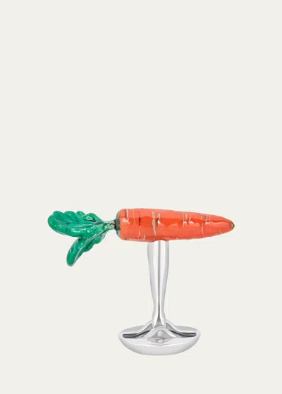 Fils Unique Men's Carrots Enamel Cufflinks In Metallic