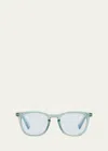 The Book Club The Whirl Acetate Square Reading Glasses In Pewter