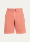 Incotex Men's Chinolino Shorts In Bruciato Medio