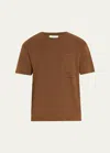 Frame Men's Relaxed Vintage Washed Tee In Brown