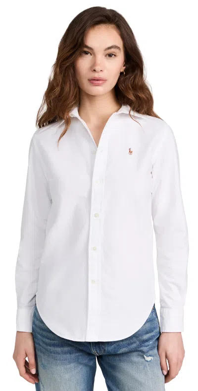 Polo Ralph Lauren Oxford Cotton Shirt In 白色