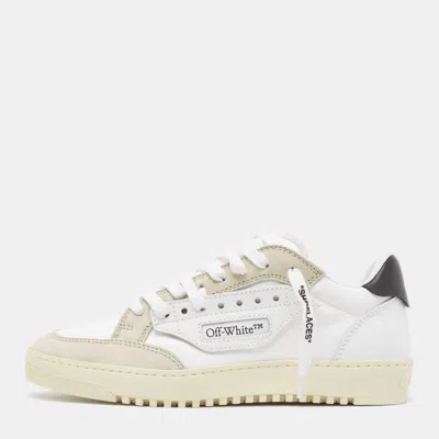 Pre-owned Off-white Multicolor Canvas And Leather 5.0 Trainers Size 38