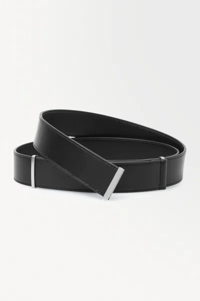 Cos The Leather Slider Belt In Black