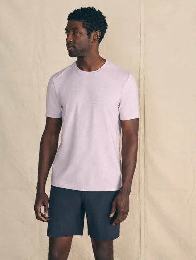 Faherty Movement&trade; Short-sleeve T-shirt In Lavender Heather