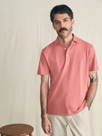 Faherty Sunwashed T-shirt Polo In Faded Flag