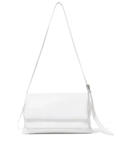 Proenza Schouler City Leather Shoulder Bag In White