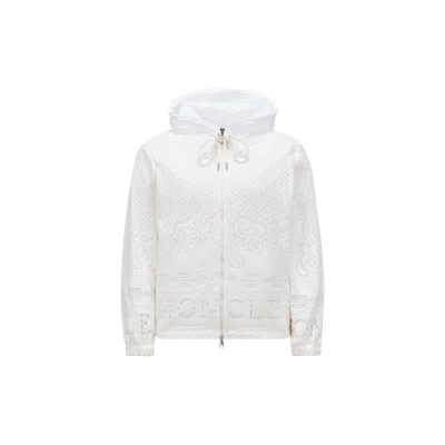 Moncler Collection Waistcoate À Capuche Leimone In White