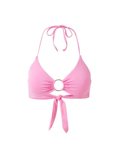 Melissa Odabash Hamburg Ring-detail Bikini Top In Pink