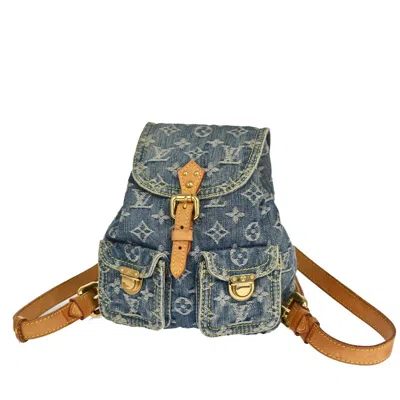 Pre-owned Louis Vuitton Sac A Dos - Jeans Backpack Bag () In Blue
