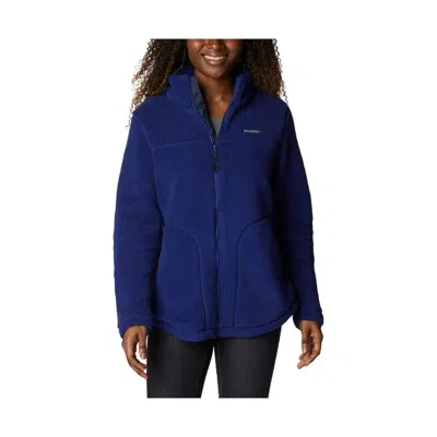 Columbia 1939901432 Women Blue West Bend Sherpa Full-zip Fleece Jacket L Ncl615