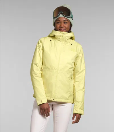 The North Face Women's Sun Sprite Clementine Triclimate 3-in-1 Jacket 2xl Sgn636 In Yellow