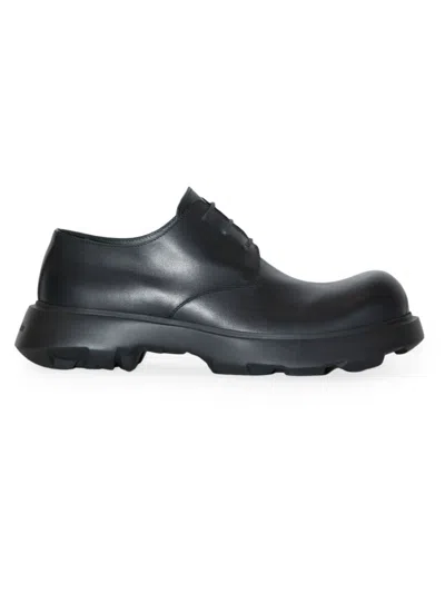 Acne Studios Leather Derby Shoes In Black