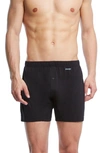 2(x)ist Pima Cotton Knit Boxers In Black