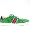 GUCCI LACE-UP SNEAKERS WITH WEB,475213KSP6012178055