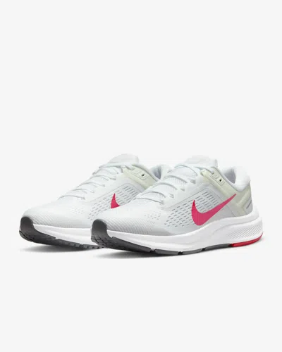Nike Air Zoom Structure 24 Da8570-103 Women's White Pink Running Shoes Yup111