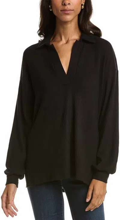 Project Social T Torres Cozy Rib Tunic Tee In Black