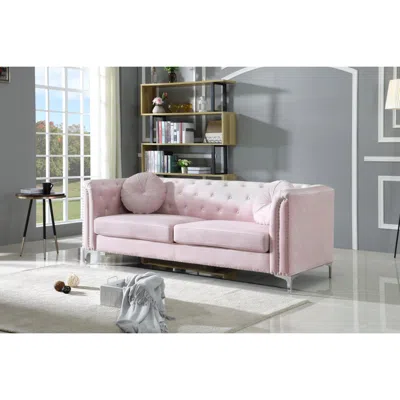 Simplie Fun Pompano G894a Sofa In Pink