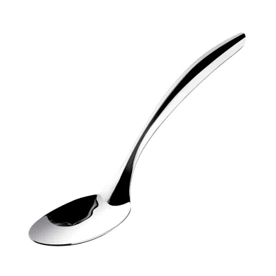 Cuisipro Tempo Solid Spoon, 13.5-inch, Stainless Steel In Silver