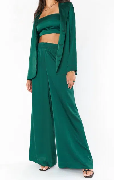 Show Me Your Mumu Irwin Pants In Emerald Luxe In Multi