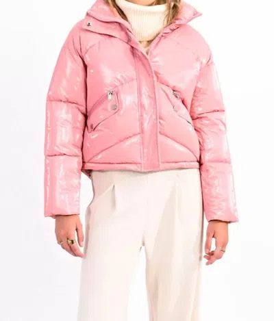 Molly Bracken Pink Puffer Jacket