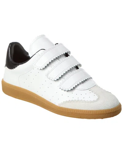 Isabel Marant Beth Leather Sneaker In White