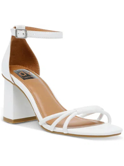 Dolce Vita Hendry Womens Faux Leather Heels In White