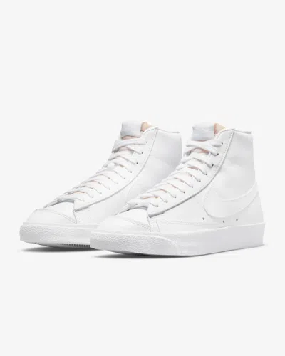 Nike Blazer Mid '77 Cz1055-117 Women's White Leather Casual Sneaker Shoes Gra45