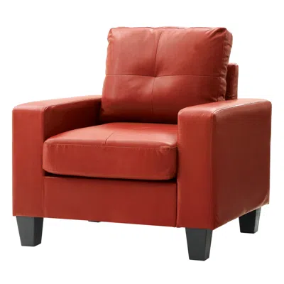 Simplie Fun Newbury G465a Newbury Club Chair In Red
