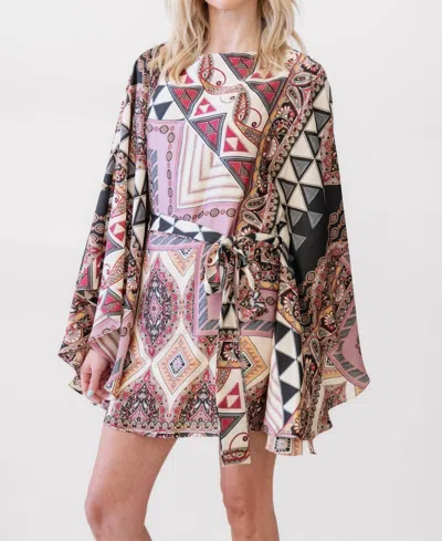 Misa Giada Abstract-pattern Print Dress In Multi