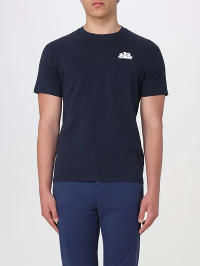 Sundek T-shirt For Man M609tej7800 Navy In Blue